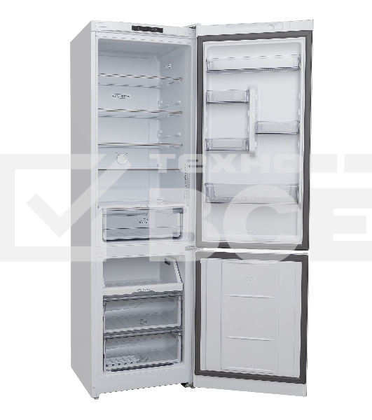 Холодильник Hotpoint HT 5200 C W белый двухкамерный 240/83л морозилка снизу, No Frost