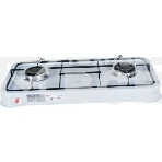 Плита настольная газовая Energy EN-002 белый, 6,4 кВт, газовая горелка, конфорки - 2, эмалированная сталь, поворотные переключатели, фото3