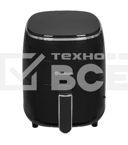 Аэрогриль Sakura SA-7671 черный, 1200 Вт, 3.5 л, сенсор, 9 программ