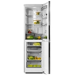 Холодильник BENOIT-344E серебристый металлопласт двухкамерный 220/124л морозилка снизу, No Frost, фото2