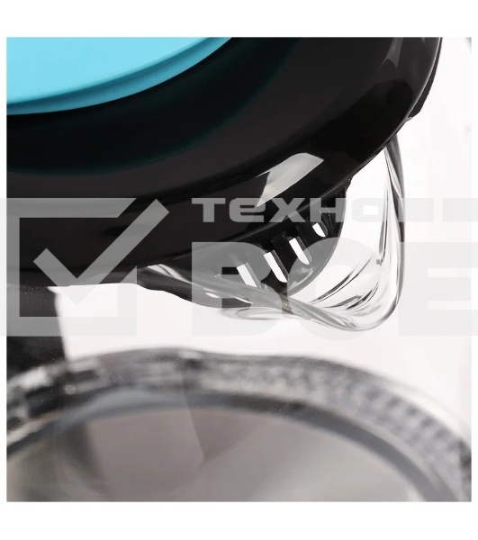 Чайник электрический Kitfort КТ-625-1 1.7л. 2200Вт черный/голубой (корпус: стекло)