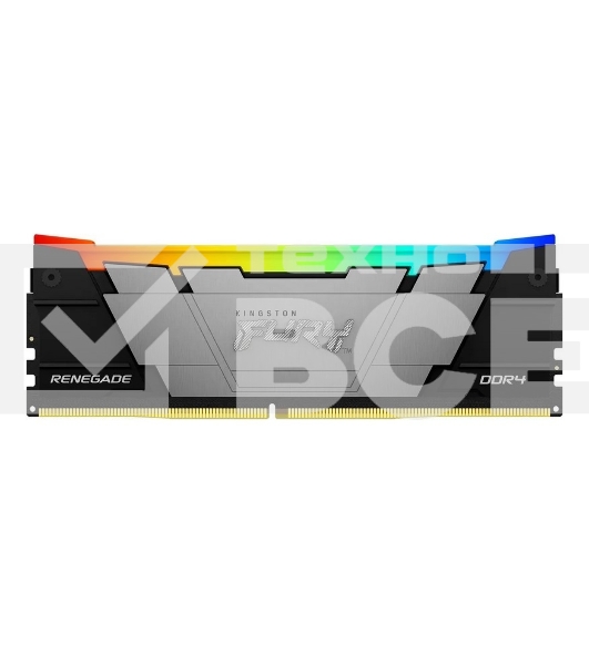 Оперативная память Kingston Fury Beast, DDR4, 32GB (1x32GB), 3600MHz, CL18, с радиатором, RGB, черный