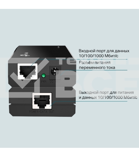 Адаптер инжектор TP-Link SMB TL-PoE150S PoE