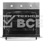 Газовый духовой шкаф Beko BBIGT21100X с откидным электрическим грилем; автоматический электроподжиг; поворотные переключатели; металлические направляющие; объем - 72л; 3 стекла дверцы; 1 решетка; 1 противень; вертел. Цвет: Нержавеющая сталь; Материал пане, фото5