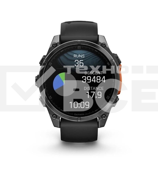 Смарт-часы Garmin Fenix 8 AMOLED серый, черный 47мм