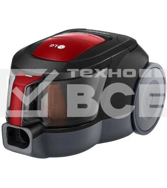 Пылесос LG VC5316NNTR черный/красный, 330/1600 Вт, уборка сухая, пылесборник контейнер 1.3 л
