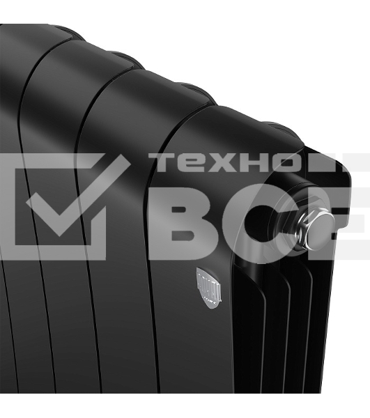Радиатор биметаллический Royal Thermo Infinity 500 Noir Sable VR80 - 8 секц.