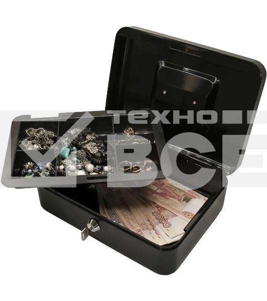 Ящик для денег Silwerhof 90x250x180 черный