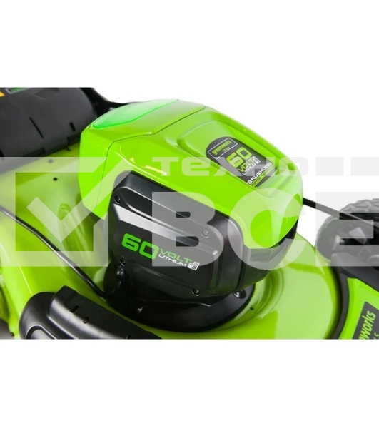 Газонокосилка аккумуляторная  GreenWorks GD60LM46HPK4, 60V, 46 см, бесщеточная, с 1хАКБ 4 А.ч. и ЗУ (2502807UB)