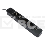 Сетевой фильтр Гарнизон 2.0 Мультипорт EPS-4-U3-B-2, 4 р, 10А, 3xUSB, 2м, ур.защиты 2+, черный, пакет, фото5