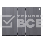 Радиатор биметаллический Royal Thermo PianoForte 500 серебристый - 10 секц., фото5