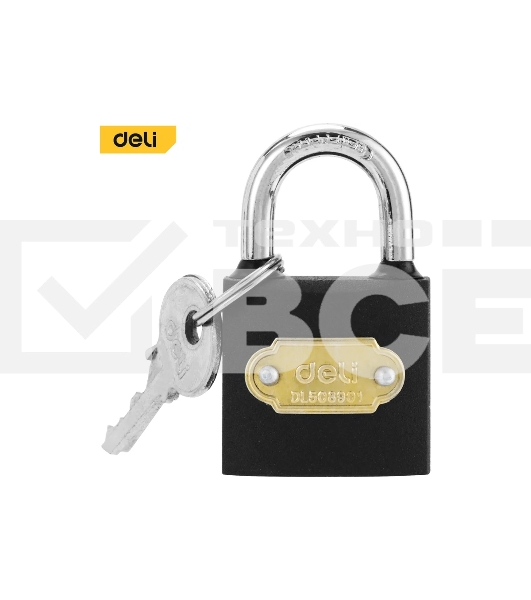Замок навесной Deli DL508901 стальной, 32мм