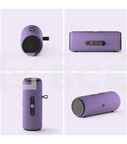 Умная колонка Яндекс Станция Стрит с Алисой, портативная, модель YNDX-00030VIO (фиолетовый)