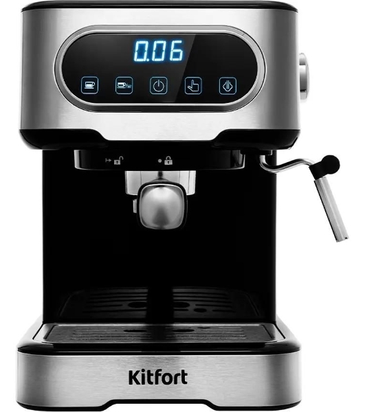 Кофеварка капельная Kitfort KT-765 1100Вт серебристый/черный