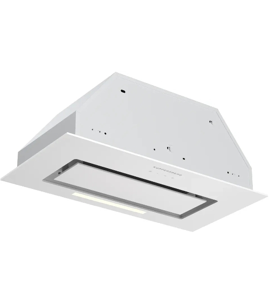 Встраиваемая вытяжка Kuppersberg INTOUCH-1 60 WG, High-Tech, 54 см, сенсорное управление, 3 скорости, 650 м3/ч, периметральное всасывание, LED освещение, угольный фильтр KFS-1 (опция), уровень шума 51 дБ, белый