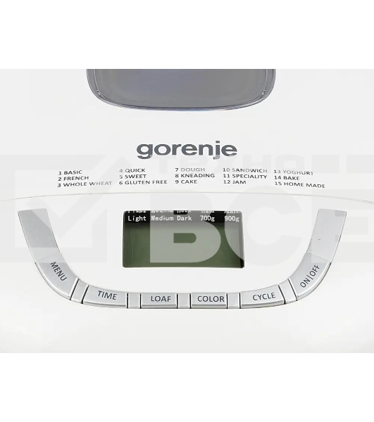 Хлебопечка Gorenje BM910WII, белый