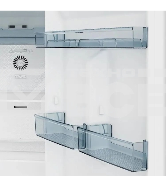 Холодильник Hitachi HRTN6443SBBKCS черный двухкамерный 315/94л морозилка сверху