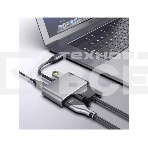 Кабель-концентратор USB3.1 TypeCm -->HDMI+USB3.0+PD+VGA Alum Grey 4K@30Hz, Telecom<TUC055>, фото6