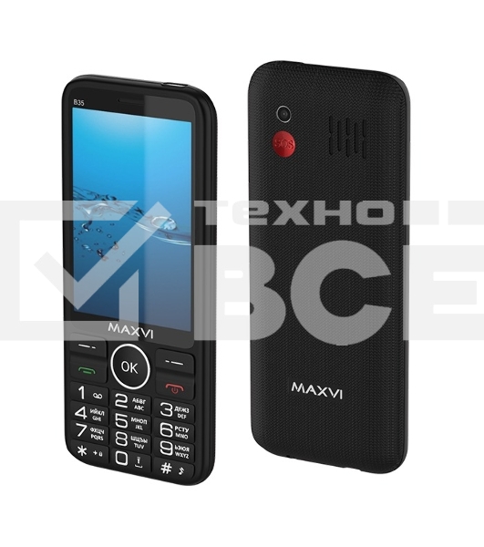 Мобильный телефон MAXVI B35 черный