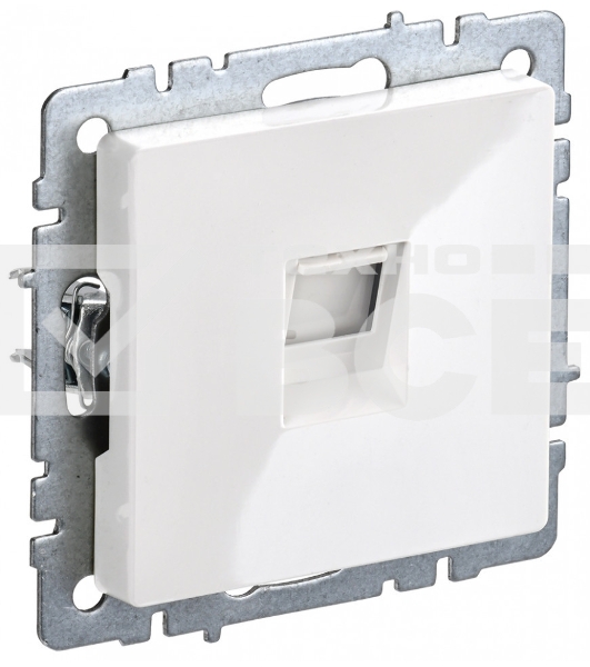 Розетка компьютерная IEK BRITE РК11-БрБ RJ45 кат.6 белый