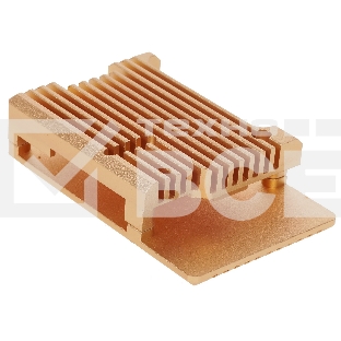 Корпус Qumo Aluminum case without fan, Raspberry Pi 3, gold(RS025)