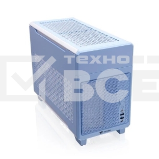 Корпус Thermaltake TR100, без БП, SFF, голубой, 0, 8x140mm 2x200mm
