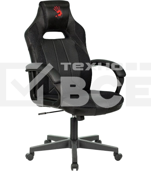 Кресло игровое A4Tech Bloody GC-200, черный, эко.кожа, крестовина пластик