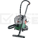 Строительный пылесос Bosch UniversalVac15 зеленый, 1000 Вт, уборка сухая/влажная, пылесборник контейнер, 15 л, фото 1