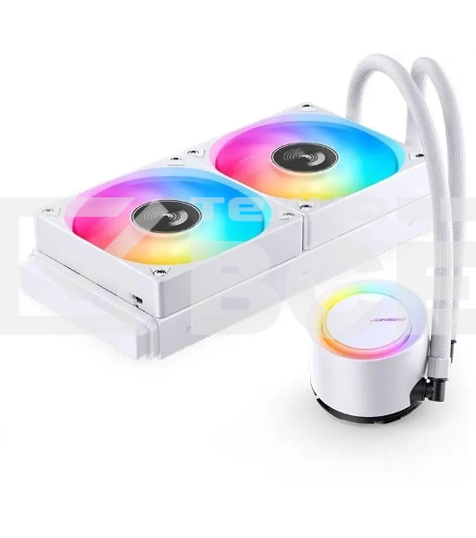 Система жидкостного охлаждения JONSBO TG-240 белый 120мм алюминий+медь 1800rpm 35.4db 4-pin 260W