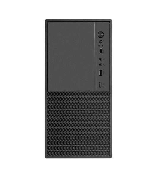 Компьютерный корпус Minitower ExeGate BAA-308M (mATX, без БП, 2*USB, HD Audio, черный)