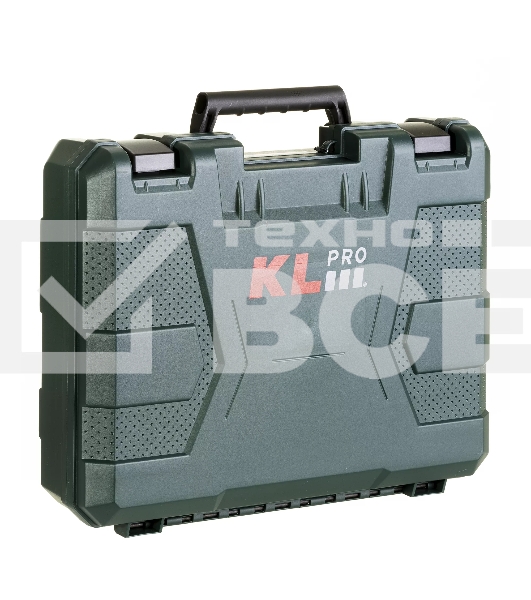 Профессиональный бесщеточный винтоверт аккумуляторный KLPRO KLDV18BH-50 (18В, Li-ion-2шт, 5.0А·ч, 220Нм, 2 скорости, подсветка,З/У,в кейсе)