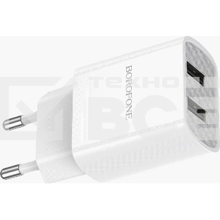 Сетевое зарядное устройство BOROFONE (6931474739148) BA53A Powerway 2USB белый