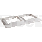 Рамка Iek EMK20-K01-DM РГ-2-КБ 2местн. горизонт. КВАРТА (белый), фото2