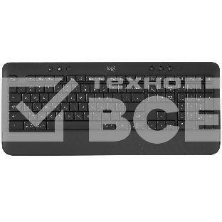 Клавиатура беспроводная Logitech K650 черный USB BT/Radio (подставка для запястий) (920-010954)