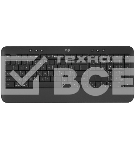Клавиатура беспроводная Logitech K650 черный USB BT/Radio (подставка для запястий) (920-010954)