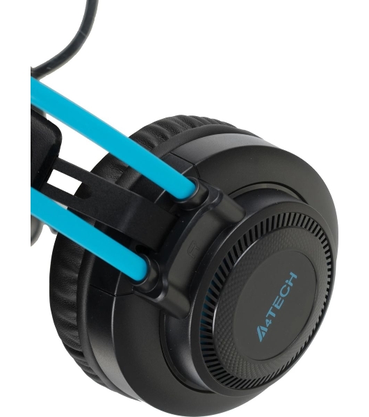 Гарнитура A4Tech Fstyler FH200i серый-синий, проводная, 3.5 мм