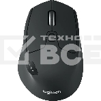 Мышь беспроводная Logitech M720 Triathlon черный, 1000 dpi, радиоканал, Bluetooth, USB, кнопки - 8, фото 1