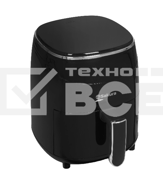 Аэрогриль Sakura SA-7671 черный, 1200 Вт, 3.5 л, сенсор, 9 программ