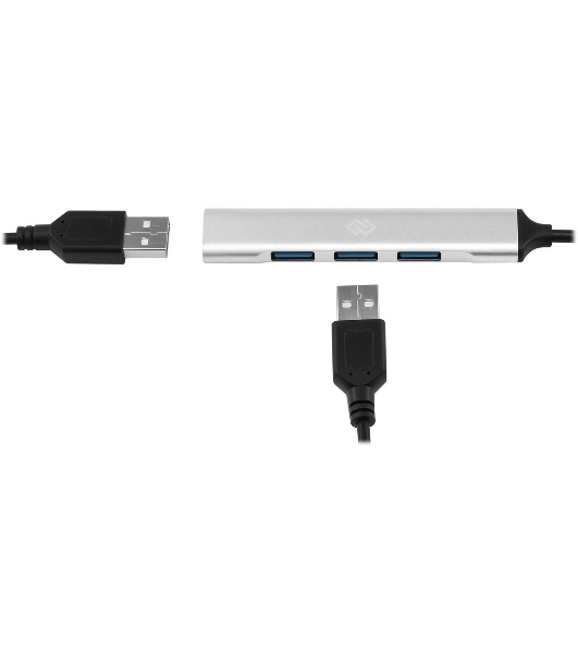 USB-концентратор Digma DHUB-4USB-AC-2.0, USB-C + USB-A, USB 2.0 4 портов, USB