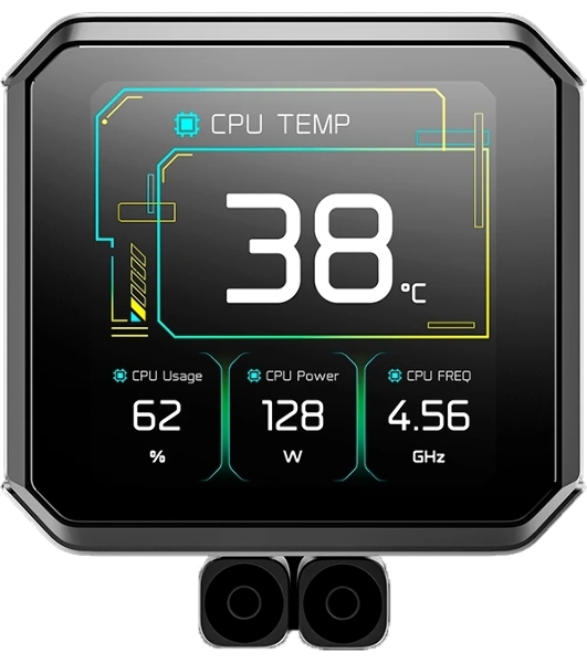 Система водяного охлаждения Deepcool Spartacus 360 ARGB Soc-AM5/AM4/1200/1700/1851 черный 4-pin 32.23dB Al LCD 2073gr Ret (R-SPT360-BKDSMP-G-1)