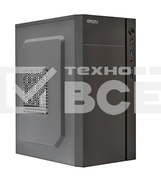 Компьютерный корпус Ginzzu B250 2*USB 3.0,AU  w/o PSU