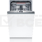 Встраиваемая посудомоечная машина Bosch SPV4HMX65Q, серебристый, 45 см, 10 компл., 45 дБ, класс A+, фото 1