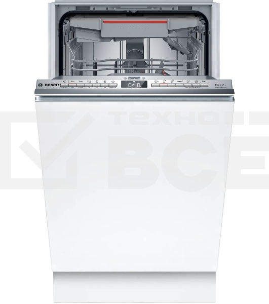 Встраиваемая посудомоечная машина Bosch SPV4HMX65Q, серебристый, 45 см, 10 компл., 45 дБ, класс A+
