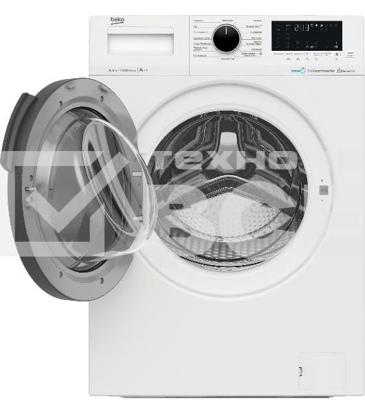 Стиральная машина Beko WSPE6H616W белый, загрузка фронтальная 6,5 кг, 1200 об/мин., класс: А