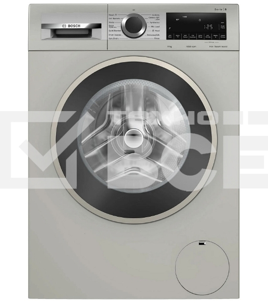 Стиральная машина Bosch Serie 4 WGA2440XME серебристый, загрузка фронтальная 9 кг, 1400 об/мин., класс: А+++