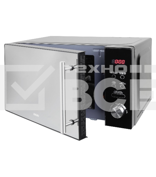 Микроволновая печь BBK 20MWG-732T/B-M черный, 20 л, 700 Вт, переключатели - поворотный механизм/кнопки
