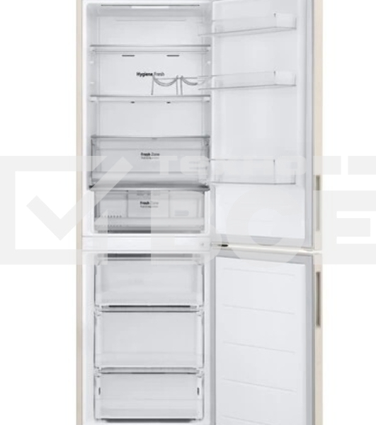 Холодильник LG GC-B459AEMW бежевый двухкамерный 234/110л морозилка снизу