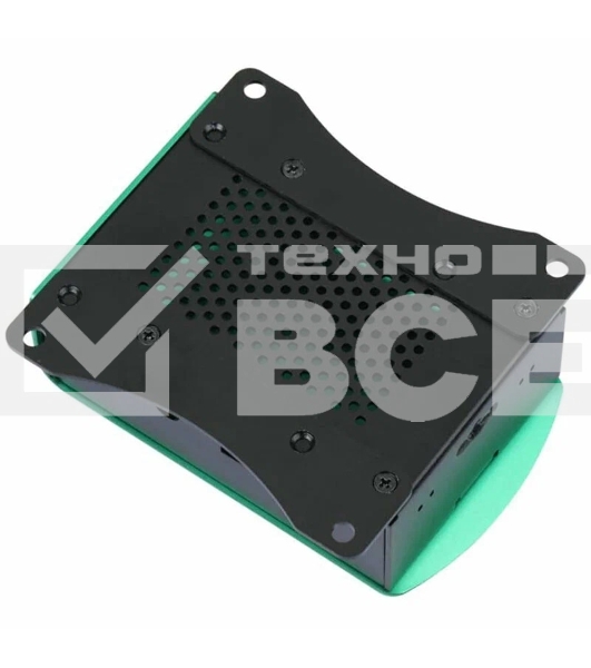 Корпус перфорированный Qumo с доп.креплением, Aluminum Case, Raspberry Pi 4B, green(RS037)