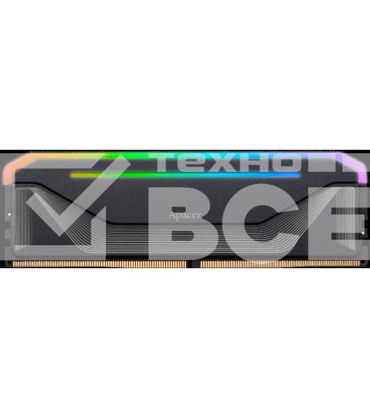 Оперативная память Apacer Nox, DDR5, 32GB (2x16GB), 5200MHz, CL40, DIMM, радиатор, RGB, черный