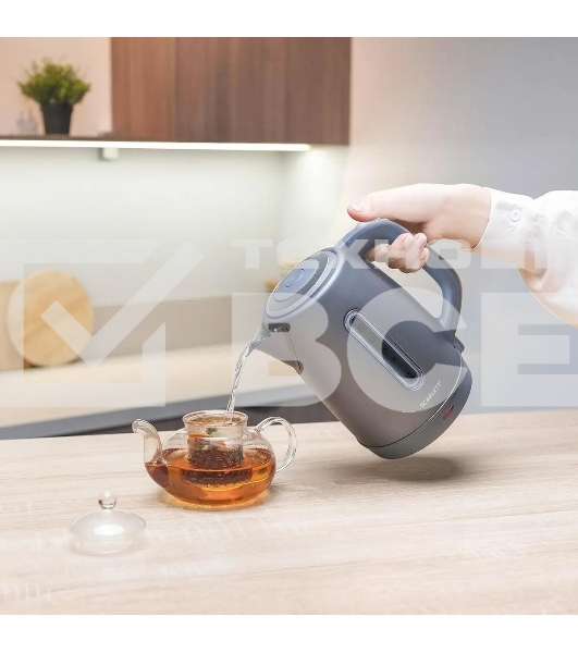 Чайник электрический Scarlett SC-EK21S42 1.8л. 1800Вт графит корпус: пластик
